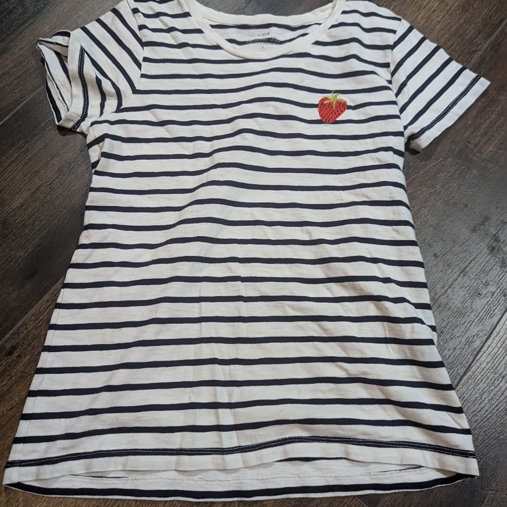 J Crew strawberry tee
